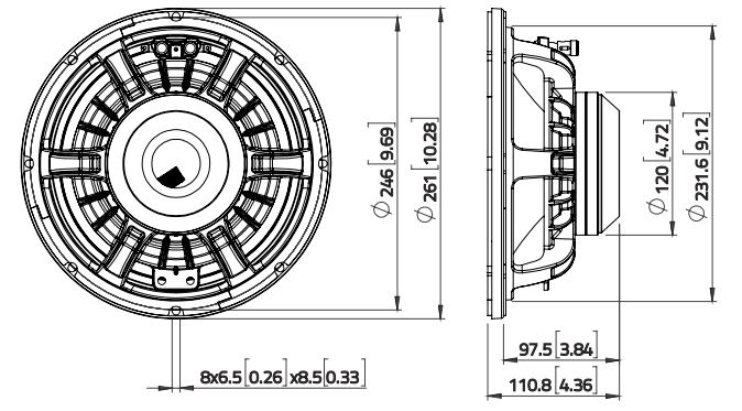 Фото Динамик Lavoce WAN103.01 10" 900 Вт 8 Ом