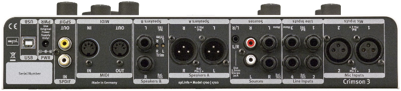 Фото USB интерфейс и мониторный контроллер SPL Crimson 3 Black