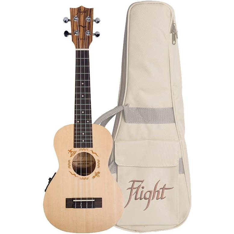 Фото Укулеле концерт FLIGHT DUC525 EQ SP/ZEB