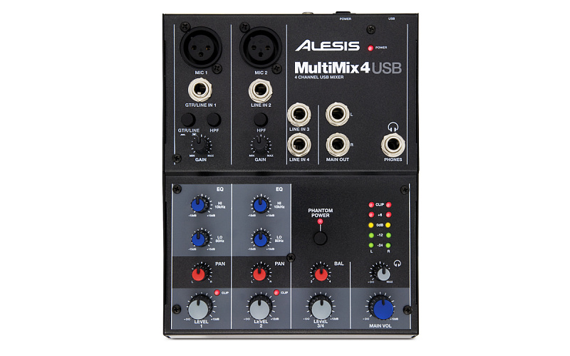 Фото Микшер ALESIS MultiMix 4USB