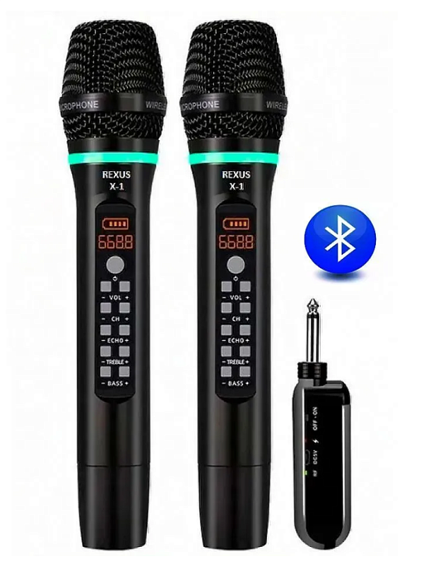 Фото Радиосистема с двумя микрофонами REXUS X-1