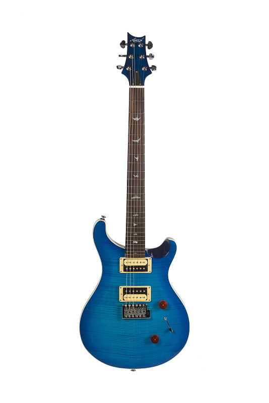 Фото Электрогитара AIERSI PRS-24 Blue Summer Sky Burst