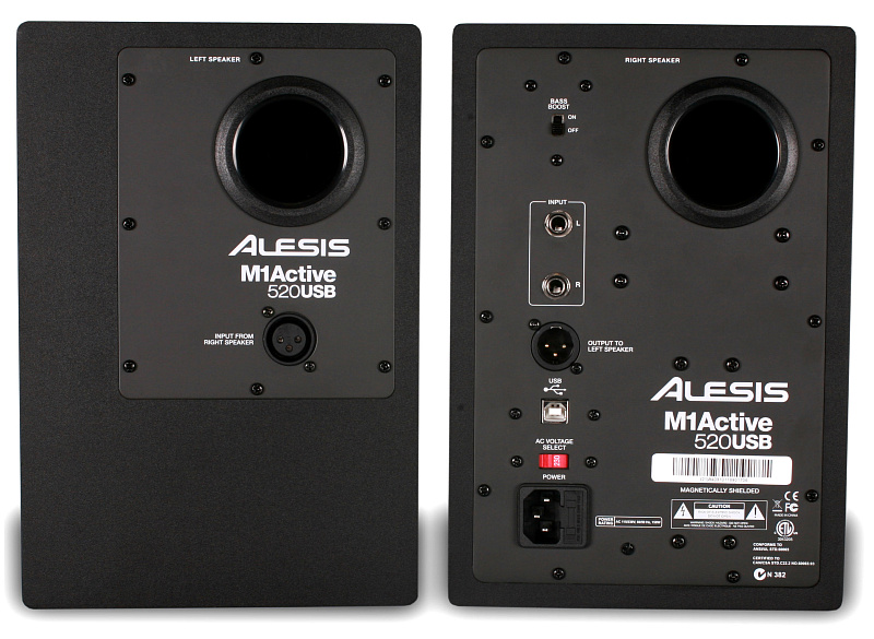Фото ALESIS M1 Active 520 USB (пара) активные студийные мониторы 