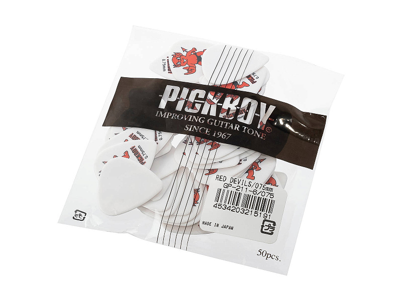 Фото Медиаторы Pickboy GP-211-6/075 Celltex Red Devil
