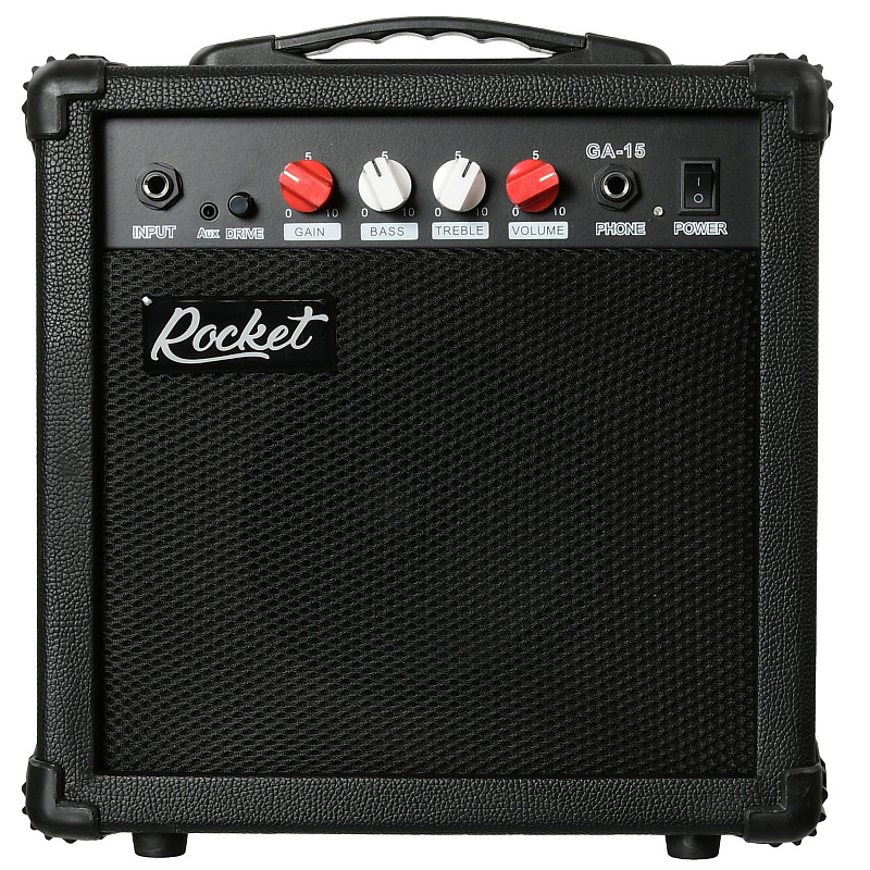 Фото Гитарный комбоусилитель ROCKET GA-15BK мощность 15Вт