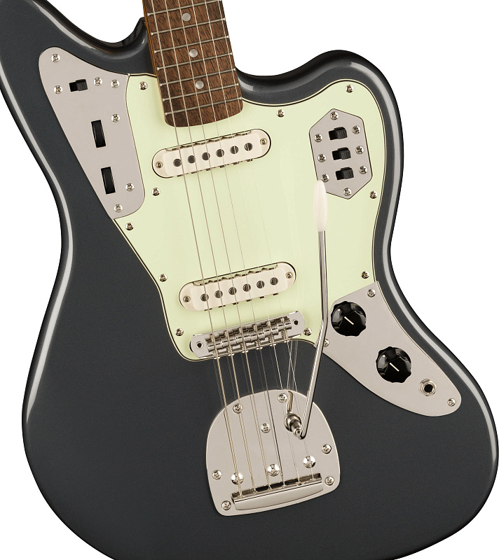 Фото Электрогитара FENDER SQUIER Classic Vibe '60s Jaguar LRL Charcoal Frost Metallic