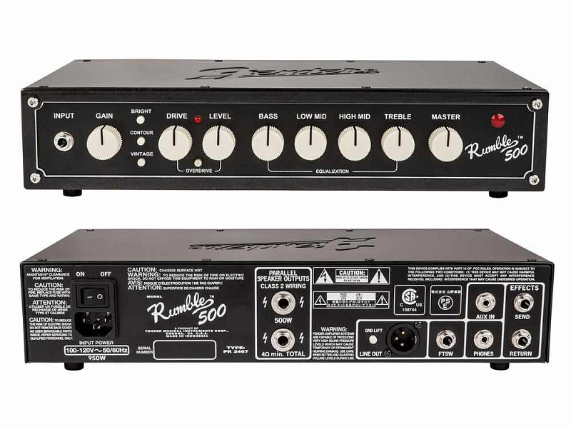 Фото FENDER RUMBLE 200 HEAD (V3) усилитель для басгитары CLASS D, мощность 200 вт, 4 Ом