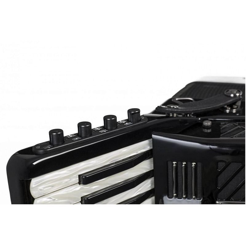 Фото HOHNER MATTIA IV 120 BK gun black - Аккордеон 4/4 Хонер