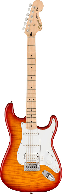 Фото Электрогитара FENDER SQUIER Affinity 2021 Stratocaster FMT HSS MN Sienna Sunburst