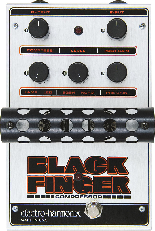 Фото Electro-Harmonix Black Finger SALE  ламповая гитарная педаль All-Tube Optical Compressor