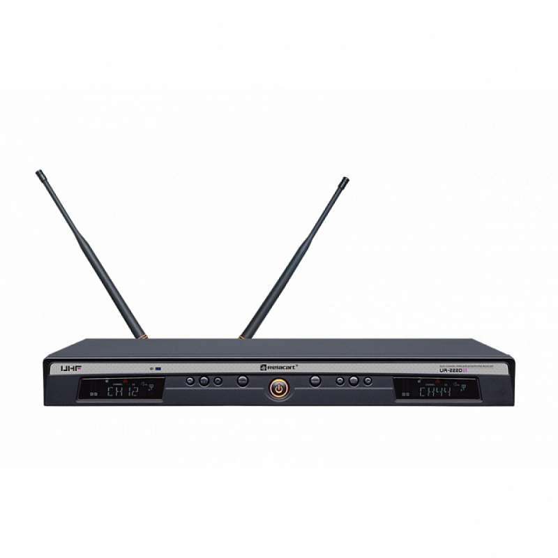 Фото 2-х канальный приемник UR-222D + два поясных передатчика UT-222 + 2 петл. мик RELACART UR-222DMT