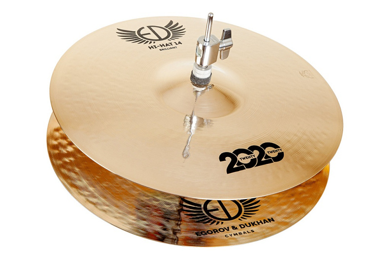 Фото Две тарелки ED Cymbals ED2020HH15BR 2020 Brilliant Hi-Hat 15"