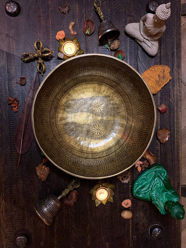 Фото Поющая чаша кованная Etchin Carving - SBEC XXL