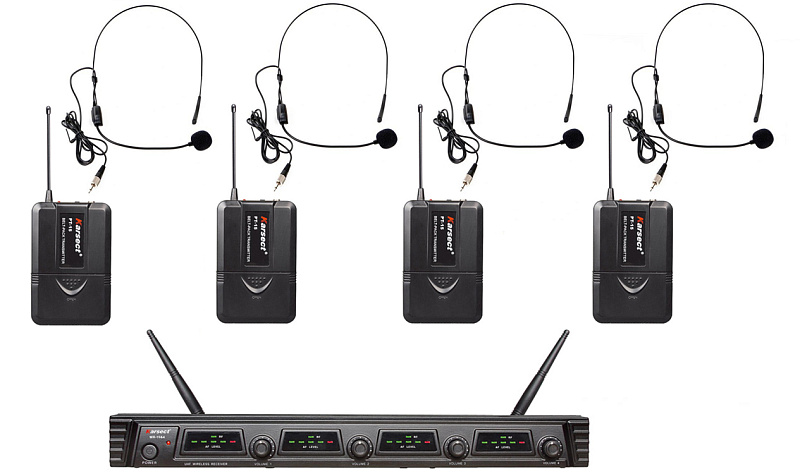 Фото Радиосистема с 4 гарнитурами Karsect WR-15&4 / PT-15 / HT-9