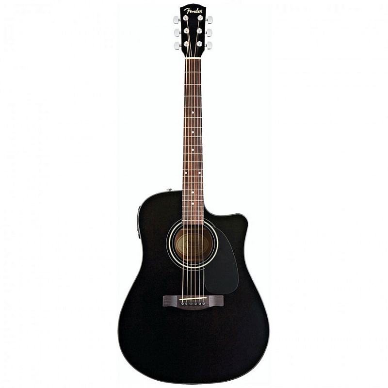 Фото Fender DG-60CE Dreadnought Black W/Fishman® MiniQ Preamp гитара электроакустическая