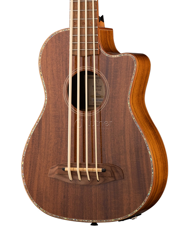 Фото Укулеле бас Ortega CAIMAN-BS-GB Lizard Series со звукоснимателем