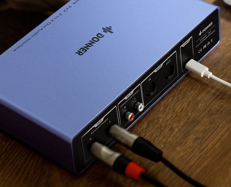 Фото USB аудио интерфейс Donner Livejack 2X2