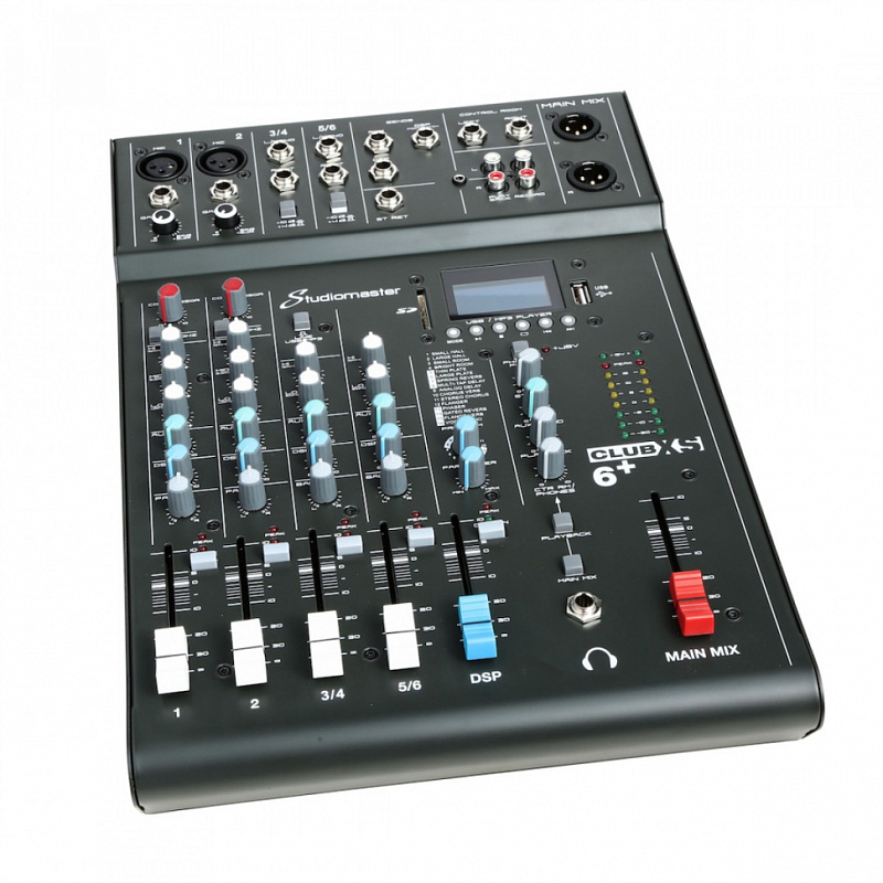 Фото Аналоговый микшер STUDIOMASTER CLUB XS6+