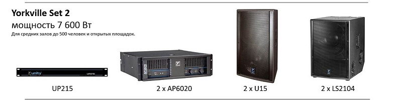 Фото Звукоусилительный комплект Yorkville Set 2 