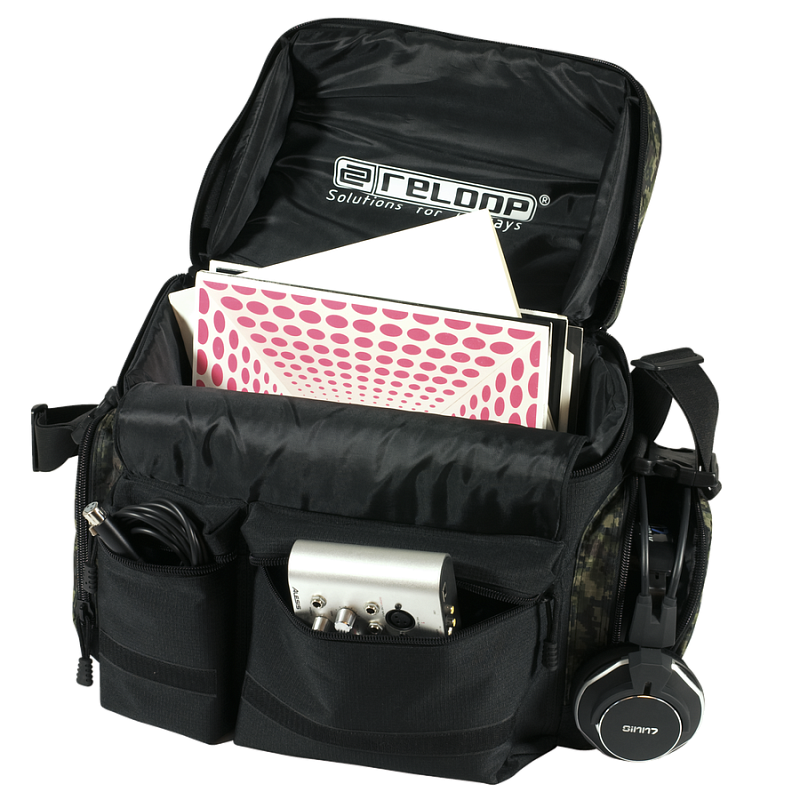Фото Reloop Record Bag Superior camouflage Сумка для профессиональных ди-джеев