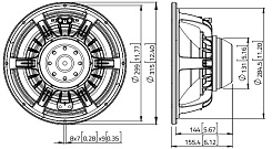 Динамик Lavoce WAN123.01 12" 1000 Вт, 8 Ом