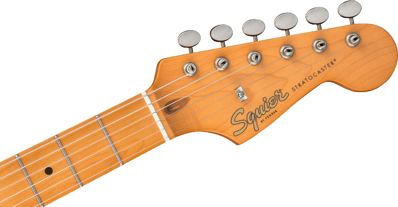 Фото Электрогитара FENDER SQUIER 40th Anniversary Stratocaster MN Aged Hardware Satin Sonic Blue