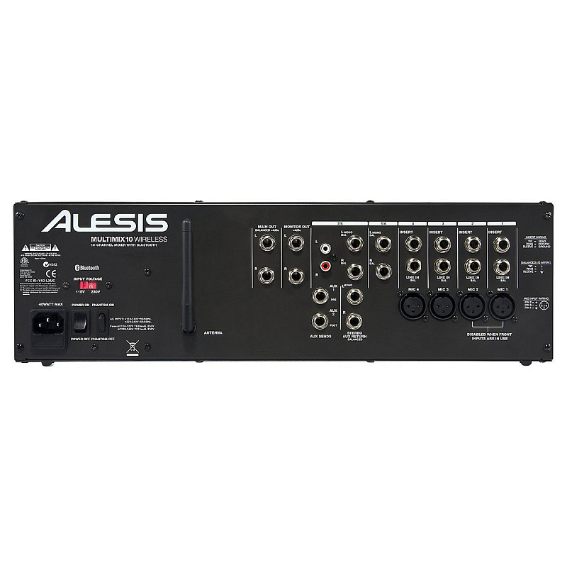 Фото ALESIS MULTIMIX 10 WIRELESS рэковый микшер с модулем Bluetooth
