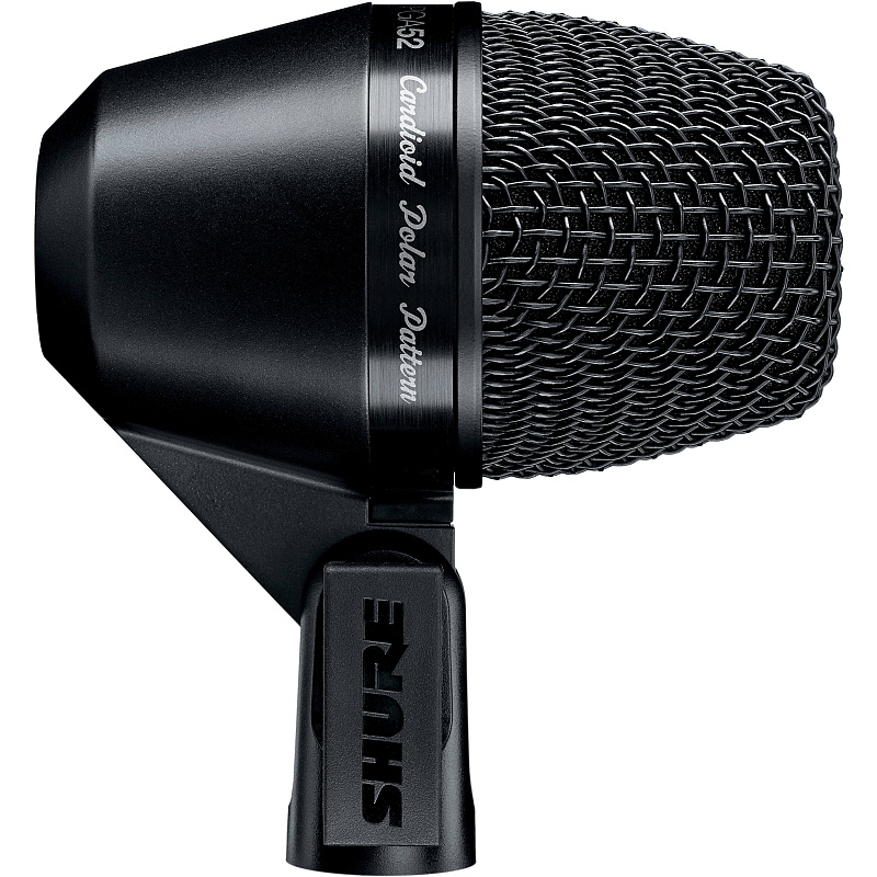Фото SHURE PGA52-XLR кардиоидный микрофон для ударных, c кабелем XLR -XLR