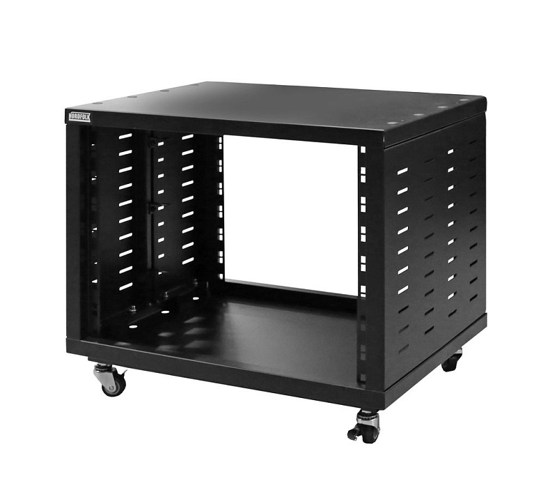 Фото NordFolk NRS8U  рэковая стойка-шкаф 8U, без дверей, колеса, сталь