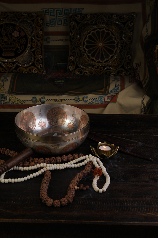 Фото Кованная поющая чаша Sun Full Carving SBSUN-FC