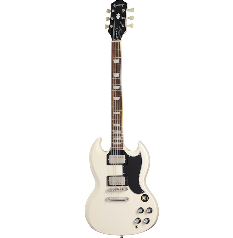 Фото Электрогитара EPIPHONE 1961 Les Paul SG Standard Aged Classic White