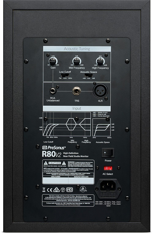 Фото Активный студийный монитор PreSonus R80 v2  (bi-amp)